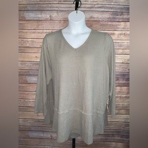 Waffle Thermal Woman Top - Size fits 2XL